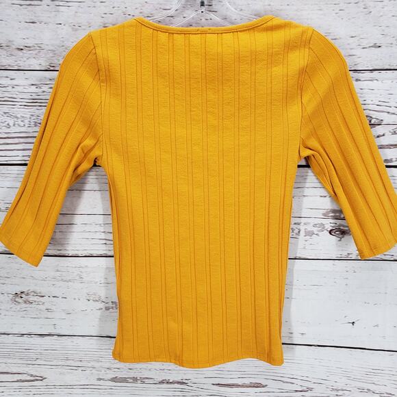 Free People Women's Central Park Gold Yellow Top Cardigan Size XS - Picture 11 of 12